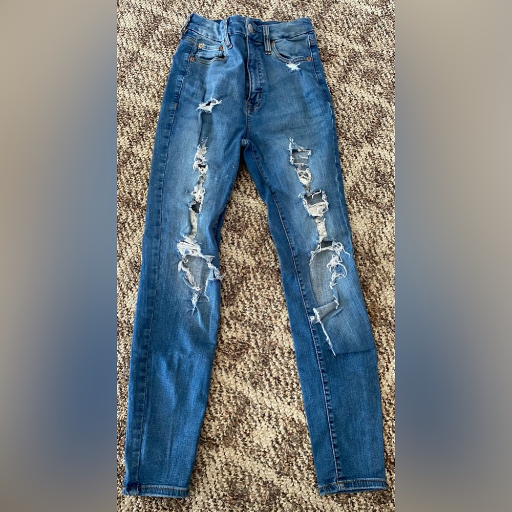 Blue Ripped Jeans